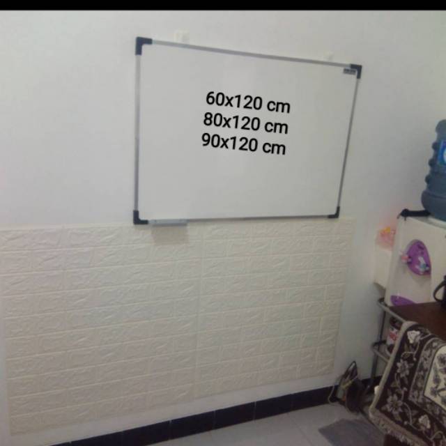 Whiteboard untuk belajar 120x90 cm papan tulis Murah 90x120 cm