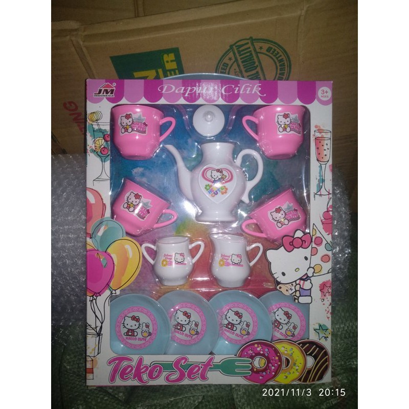 Mainan Anak / Mainan Anak Perempuan / Mainan Hobi / Mainan Teko Set Hellokitty