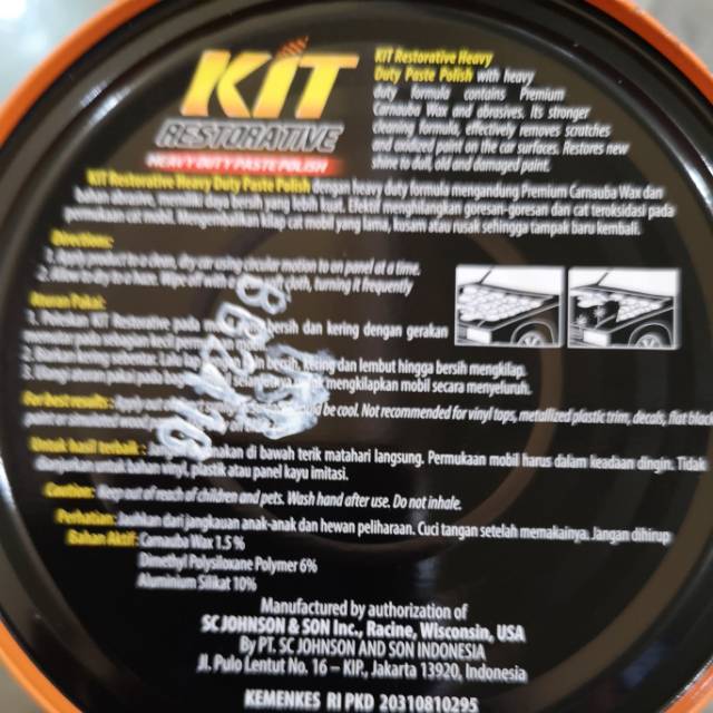 Kit Restorative Heavy Duty Paste Polish Palembang