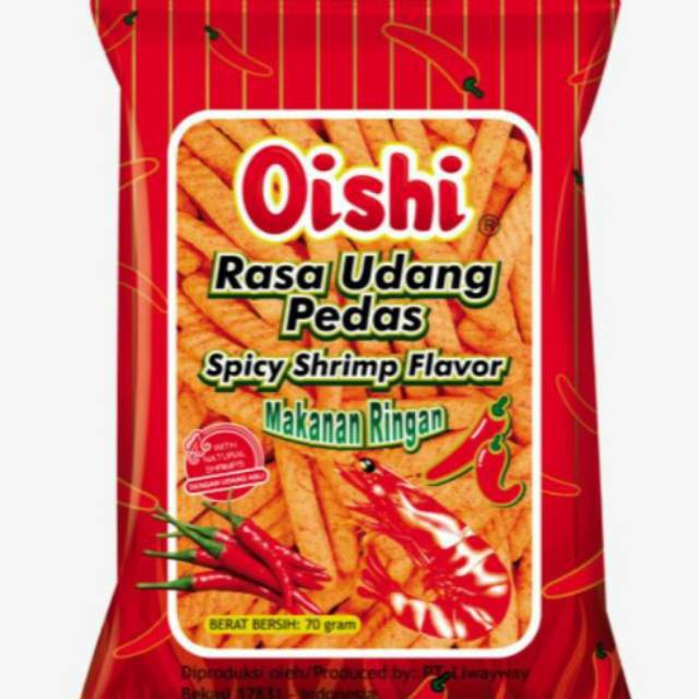 

Oishi Kraker Udang Pedas 70G