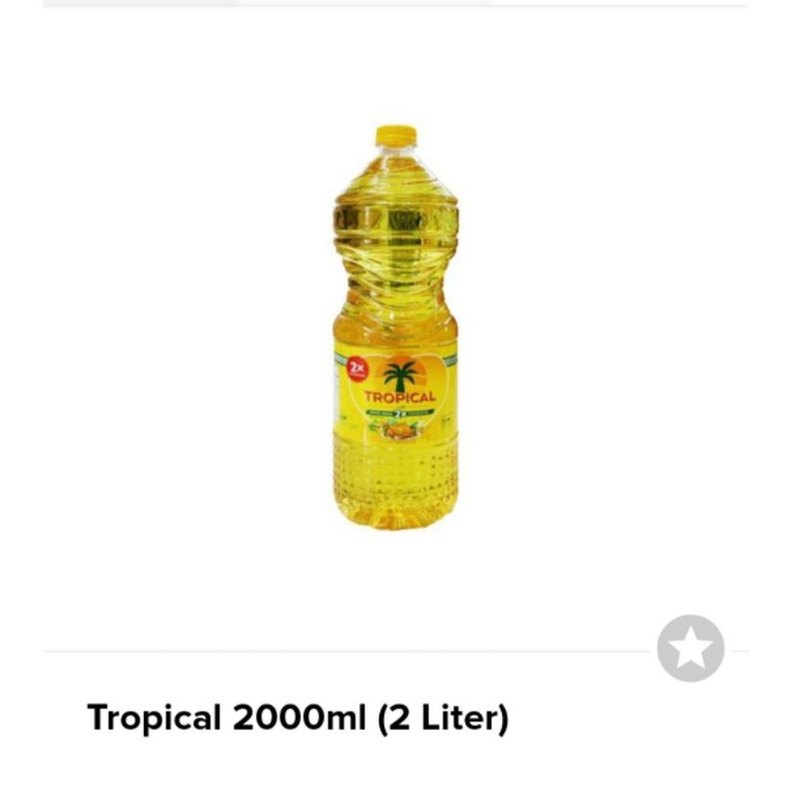 

minyak goreng tropical 2000ml (2 liter)