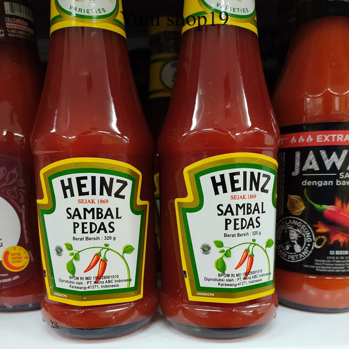 

heinz sambal pedas botol 310gr