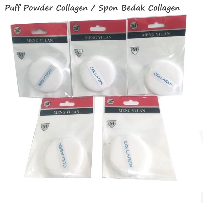Puff Powder Collagen Spon Bedak Collagen Lembut Dan Halus. Sponge Make Up Collagen