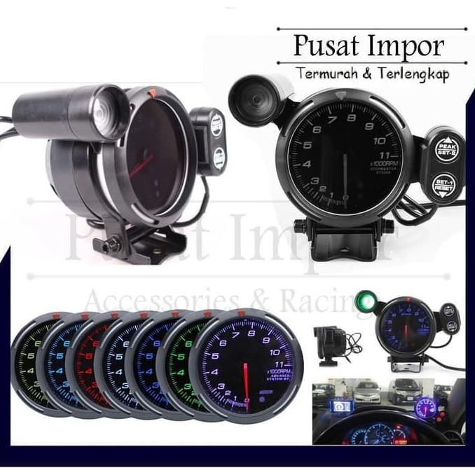 Tachometer Defi Rpm 7 Warna 3.75" UNIVERSAL