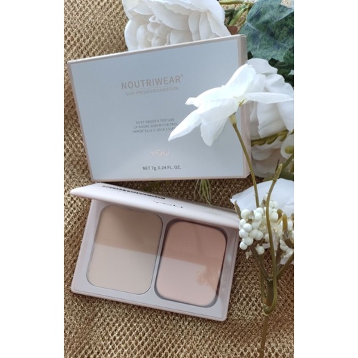 ☀️cahaya acc☀️YOU noutriwear+silky pressed foundation