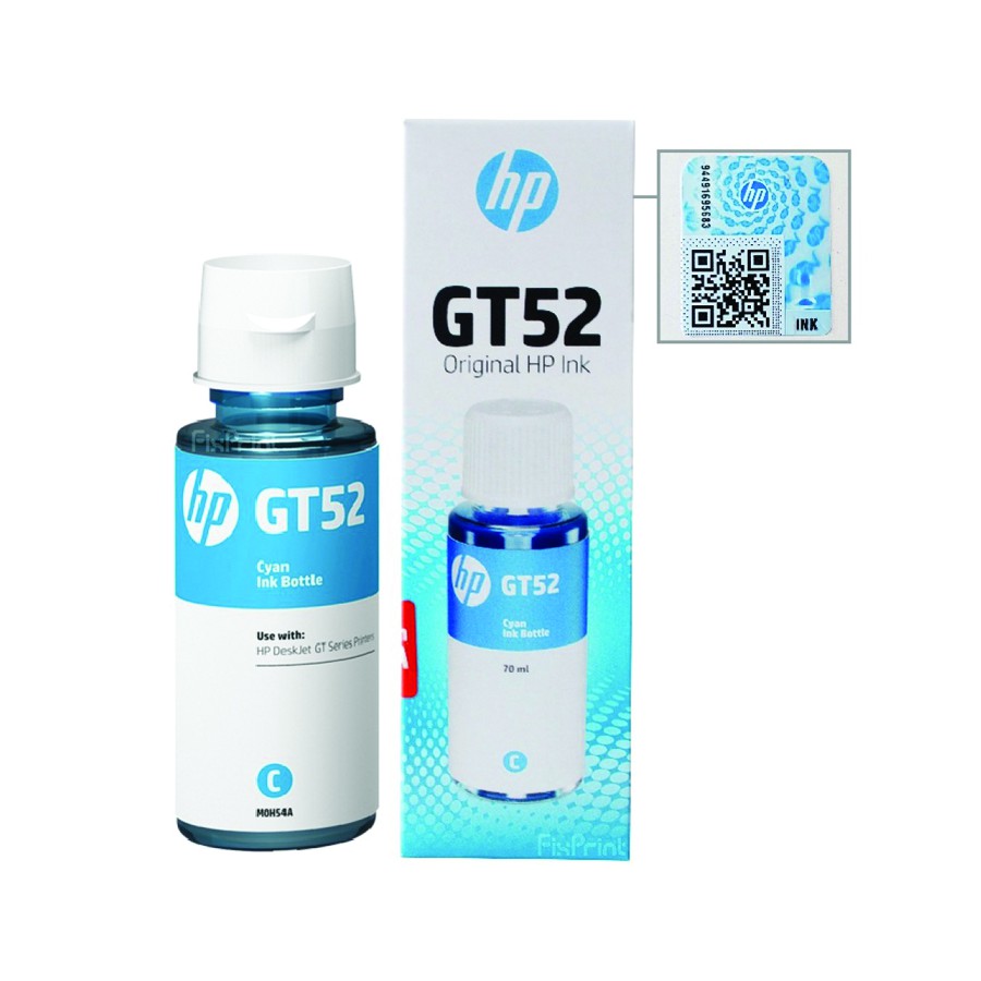 GT52C | REFILL INK HP GT52 CYAN ORIGINAL RESMI