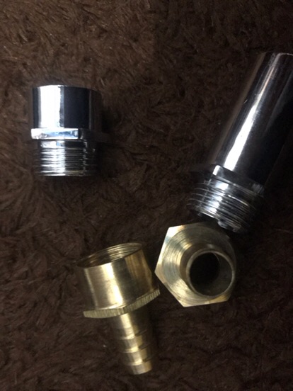 Sock Kran Pendek 1/2 Krom/ Nepel Sock Pendek 1/2 X 1/2 Krom