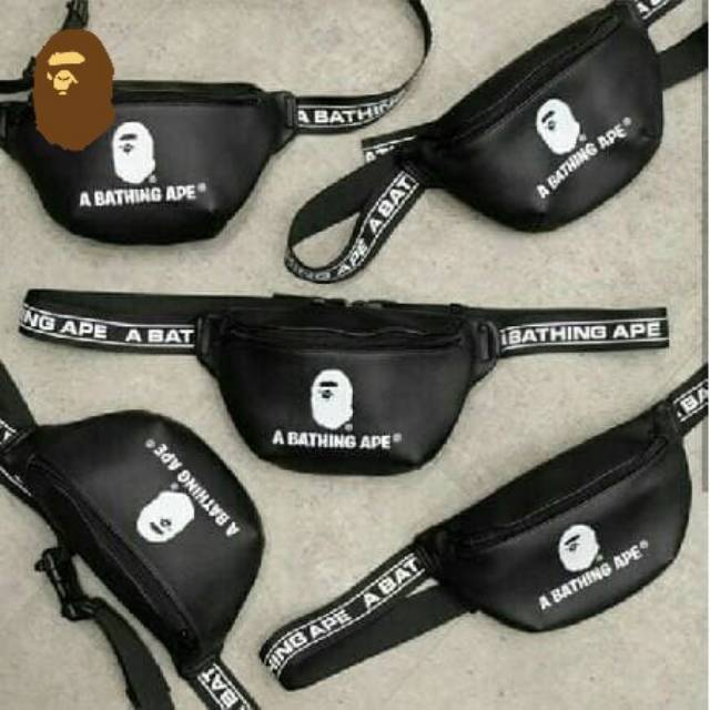 bape waist bag ss19 original