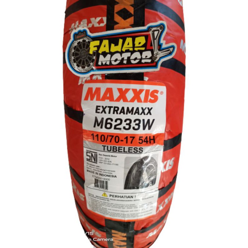 MAXXIS BAN LUAR 110/70-17 TYPE EXTRAMAXX M6233W 110 /70-17 TUBELESS R26 110 /80-17