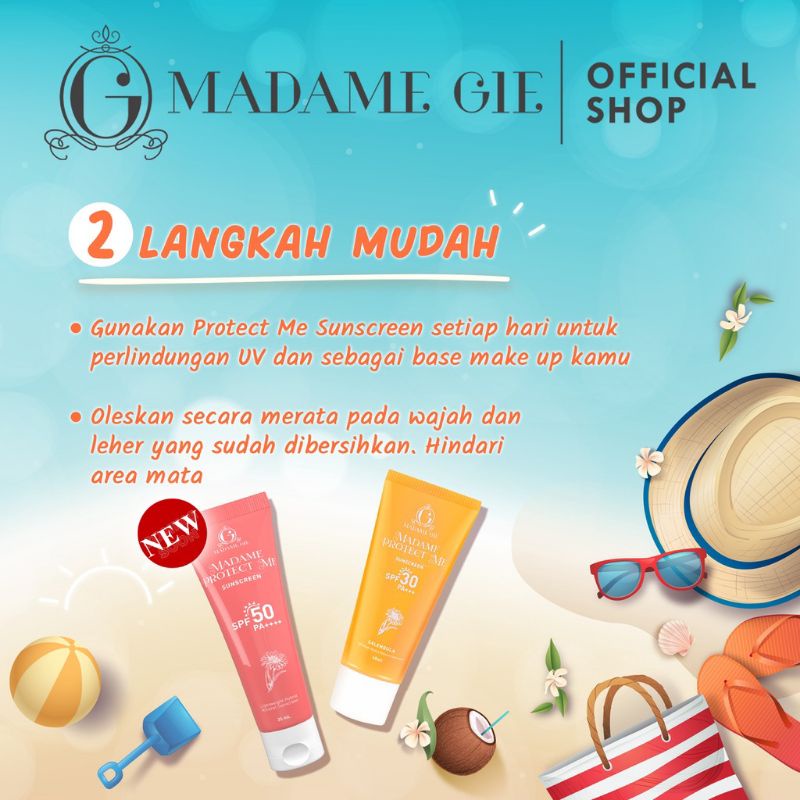 MADAME GIE MADAME PROTECT ME SUNSCREEN SPF 30 SPF 50 - MADAME PROTECT ME LET’S GLOW TINTED SUNSCREEN