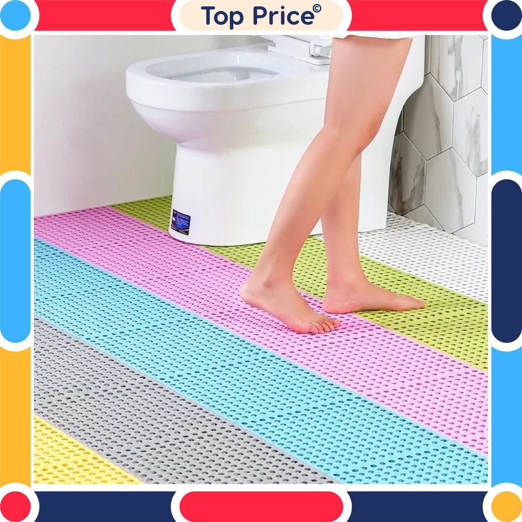 Karpet Kamar Mandi Anti Licin 30x30CM / Keset Lantai Anti Slip Polkadot Dapur Mat Non-Slip U68