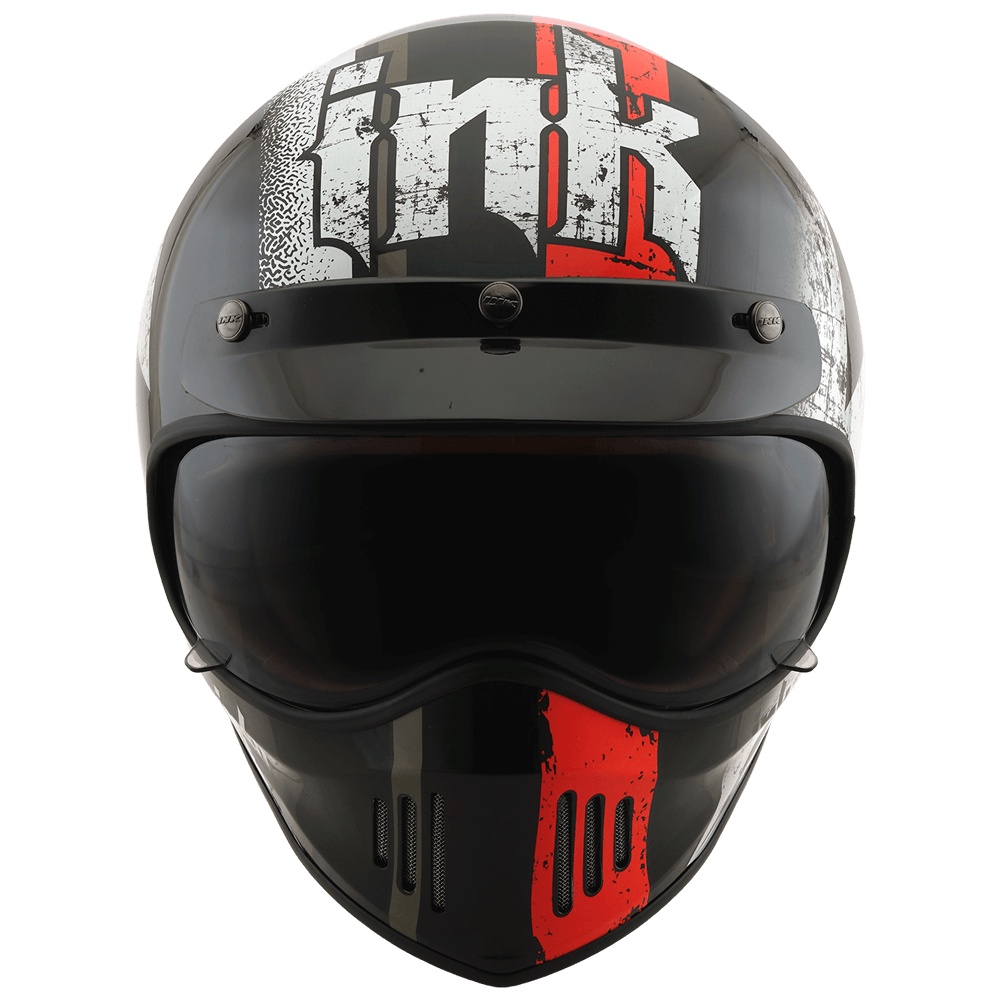 HELM INK TROOPER THUNDER - BLACK/ORANGE FLUO