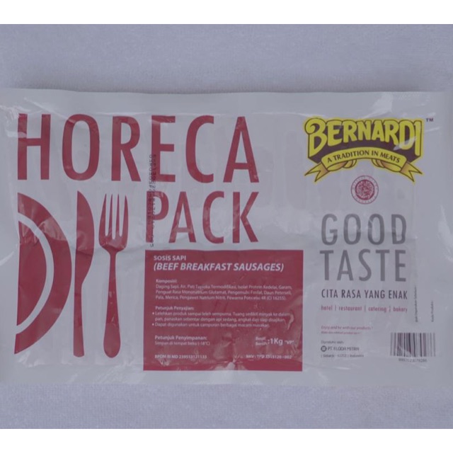 

BERNARDI Sosis sapi Horeca 1kg