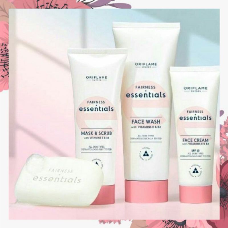 Glow Essentials  Mask&Scrub With Vitamins E&B3 / Glow Essentials Face Cream With