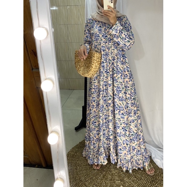 gamis katun rayon/ gamis rayon premium/ dress katun