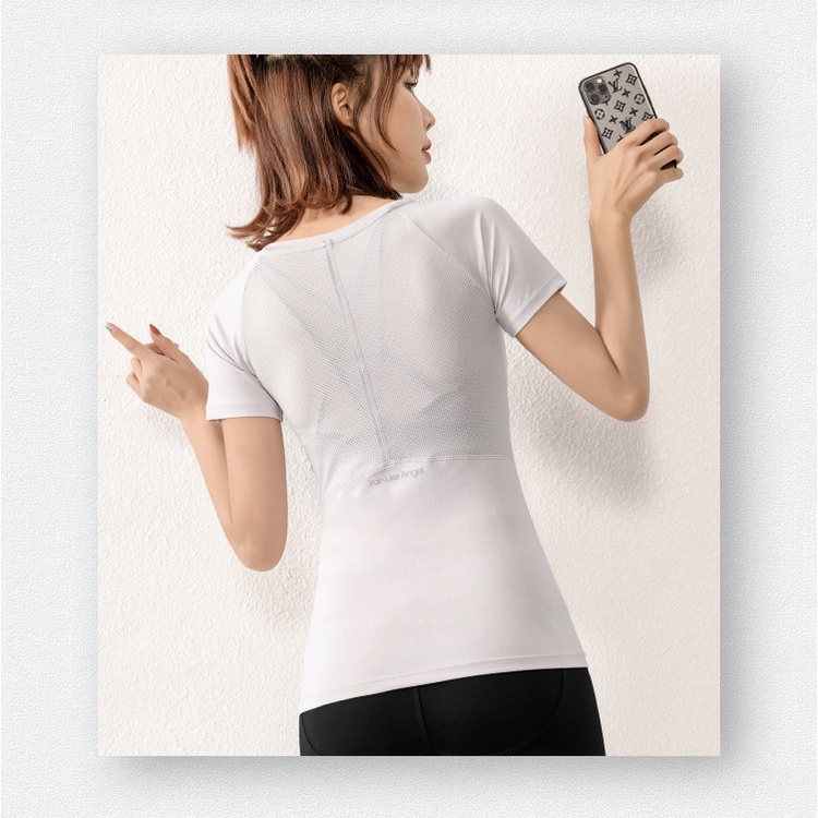 UNINICE Kaos T-Shirt Wanita Lengan Pendek Untuk Gym&amp;Lari&amp;Yoga DX054