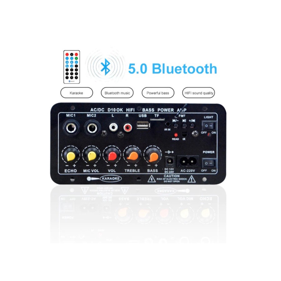 Audio Power Amplifier Bluetooth Stereo Amplifier Board Subwoofer