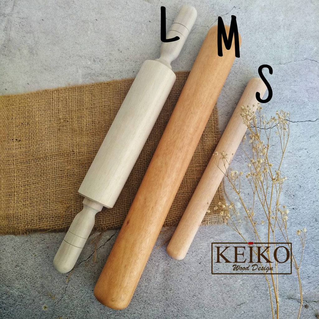 Takka Wooden Dough Rolling Pin/penggiling Kayu/penggiling Adonan