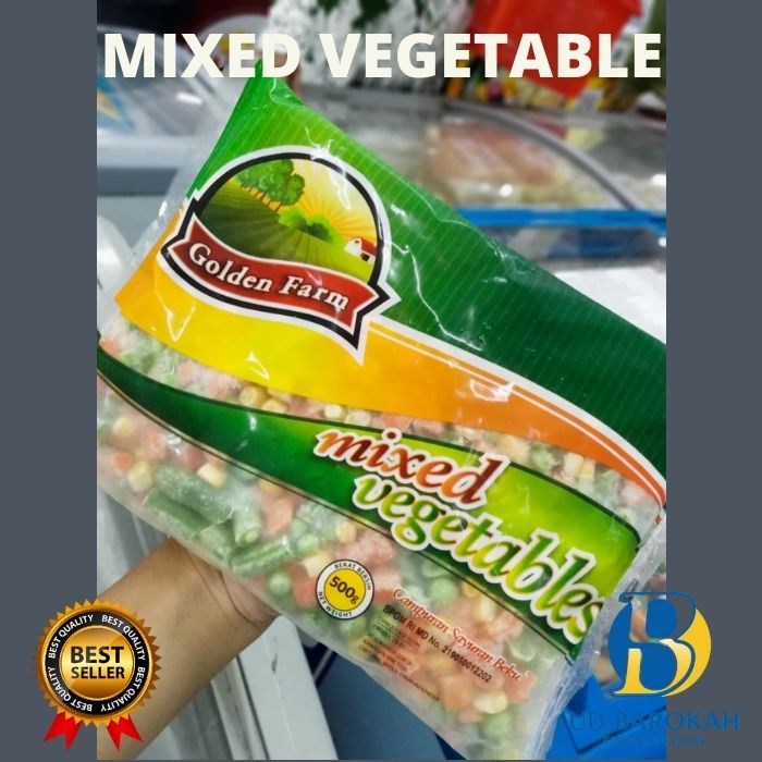 

Golden Farm Mixed Vegetable 500 gr . (BAROKAH FROZEN FOOD)