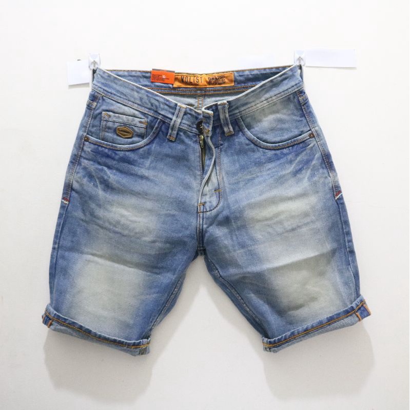 Volist Celana Pendek Pria Jeans Cowok Denim Terlaris
