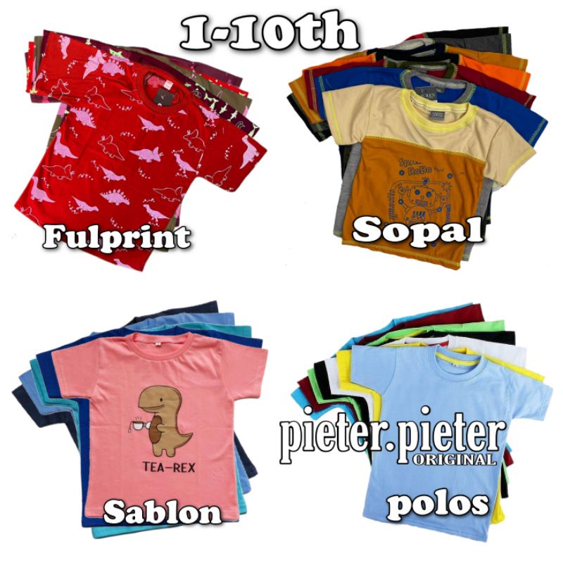 1-10 tahun [S,M,L,XL] KONVEKSI GROSIR ECER KAOS ANAK LAKILAKI  SUPRHERO IRONM4N AIRLANE threepoint