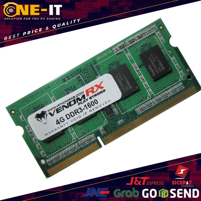 RAM Memory VenomRX SODIMM DDR3-1600 4GB