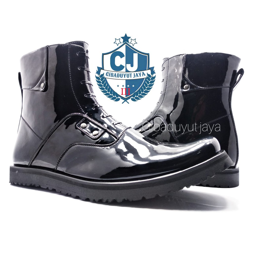 SEPATU PDH TNI POLRI DISHUB SEPATU KERJA PLATFORM KILAP TANPA SEMIR TERMURAH!