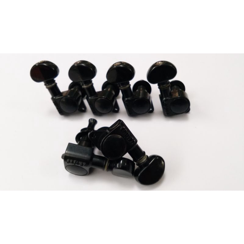 Guitar Dryer Grover Mini 6 in line Sejajar Set Black