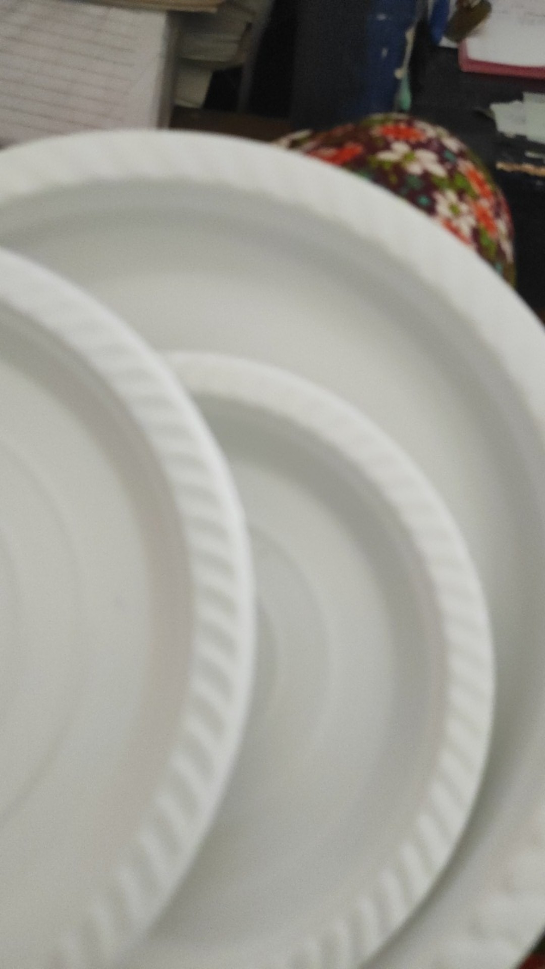 Piring Plastik Hips Putih 7 Inch Food Grade