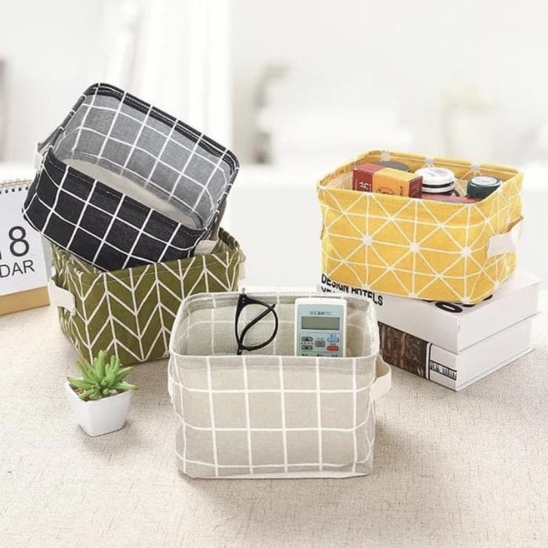 Desktop Storage Mini Kotak Penyimpanan Serbaguna Keranjang Box Multifungsi Organizer Basket