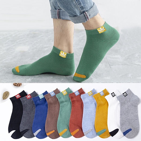 Kaos Kaki Fashion Pria Wanita Warna Polos Sporty Garis Depan / Ankle Socks Unisex Semata Kaki Import Murah / TS-40