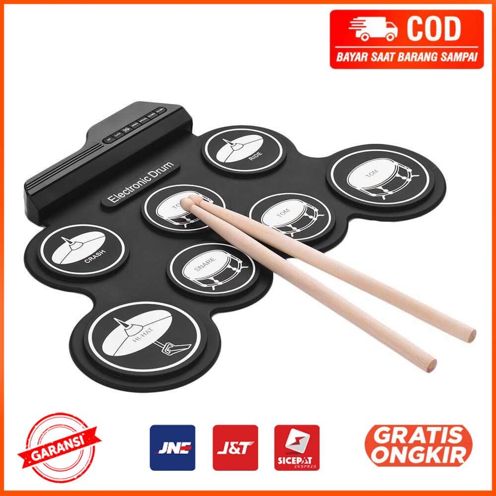 Drum Electronic Digital 7 Pads Folding USB Power