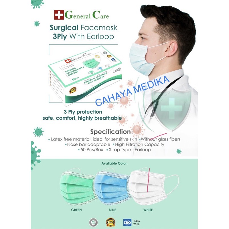 Masker General Care Earloop/Masker Karet