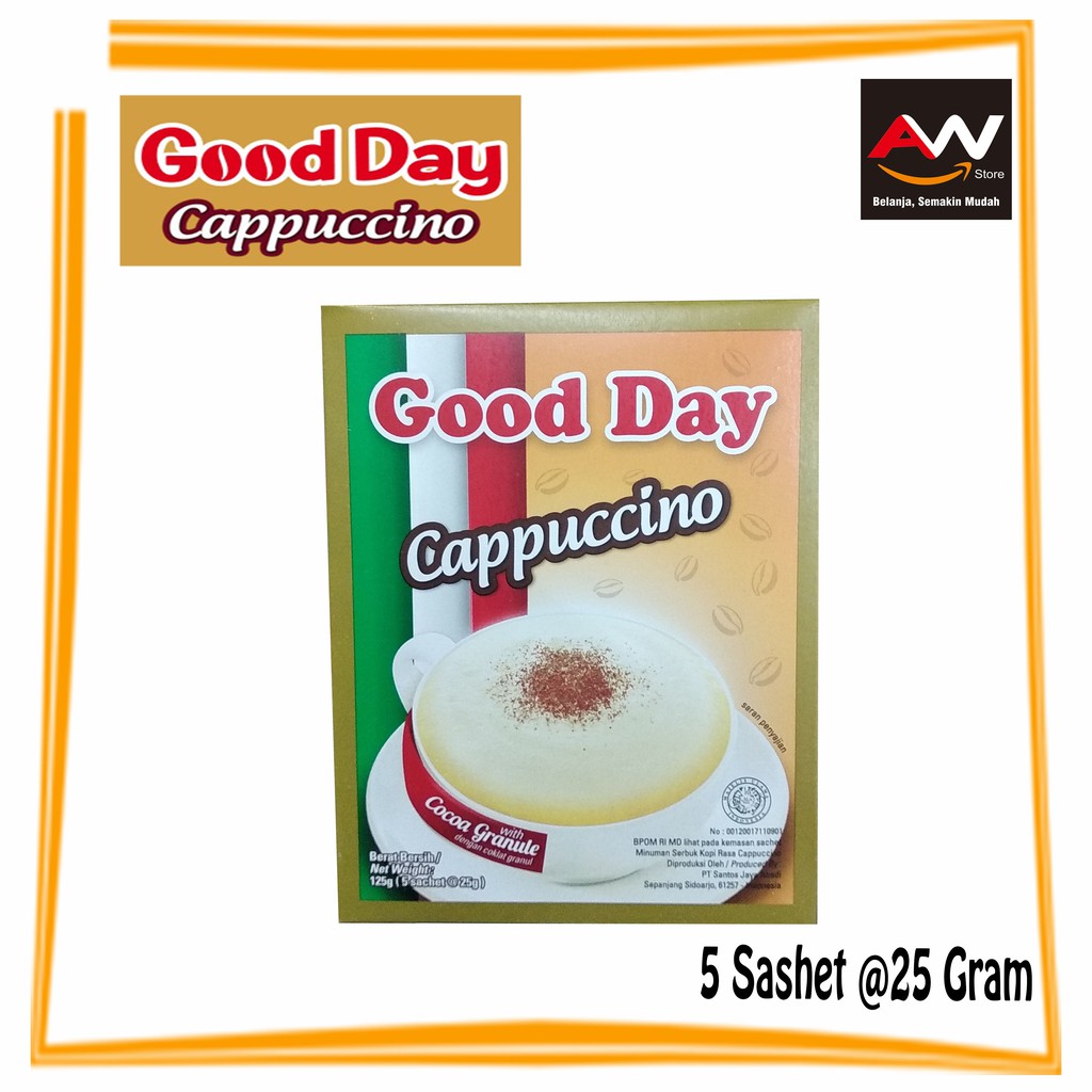 

Good Day Cappuccino 25gr x 5 Goodday Gooday Kopi