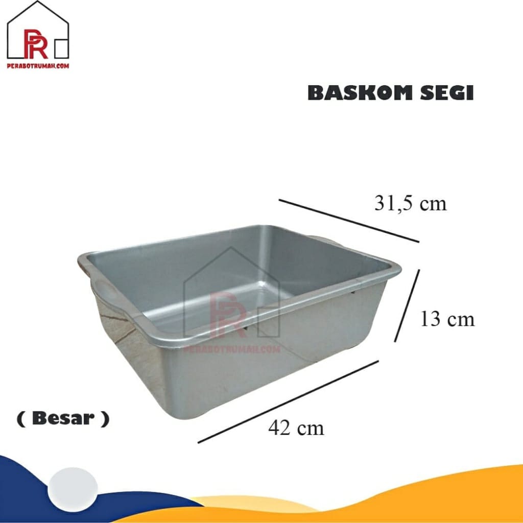 Bak Pasir Kucing / Baskom Segi / Bak Tahu / Tempat Kotoran Kucing / Litter Box