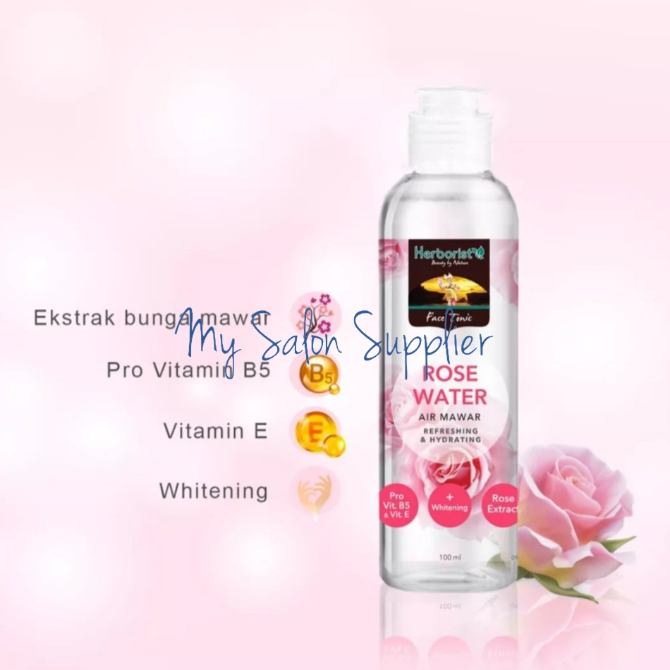 Herborist Face Tonic Rose Water / Air Mawar 100ml