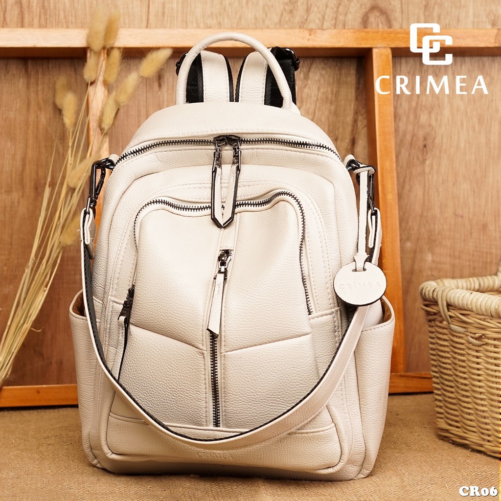 LINKSBANDUNG - CRIMEA  Luvielle Backpack CR06 Tas Ransel Wanita Backpack Multifungsi Kulit Original