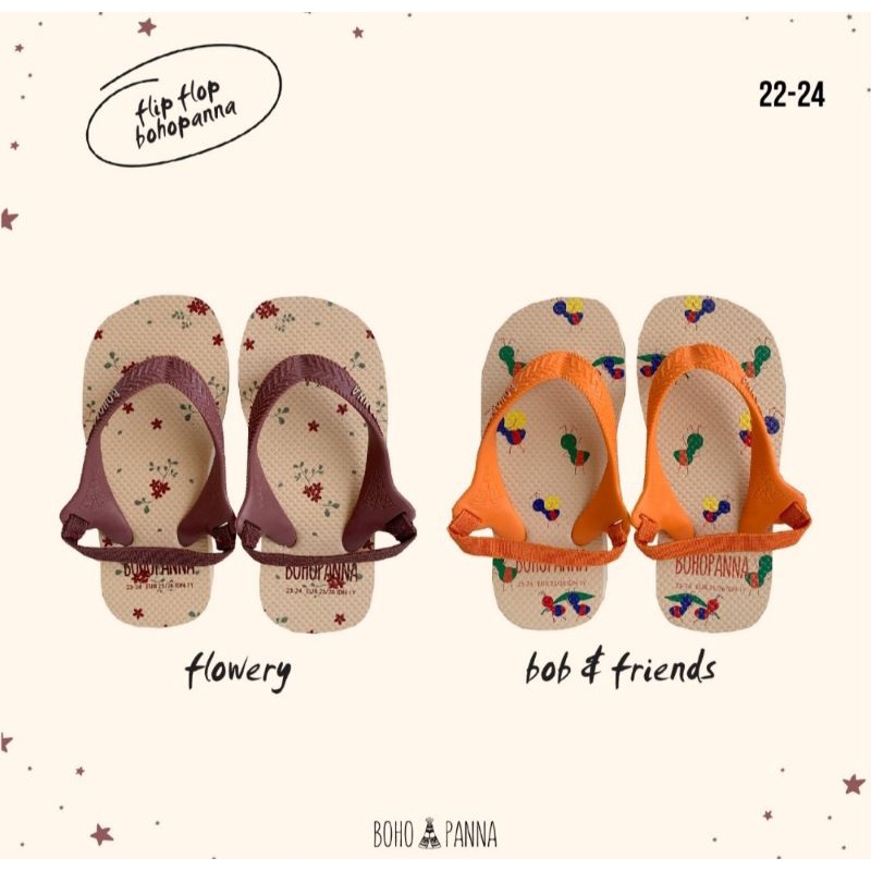 Flipflop Bohopanna B65 / Sandal Bayi Unisex / Sandal Anak Unisex / Sandal Bayi Santai