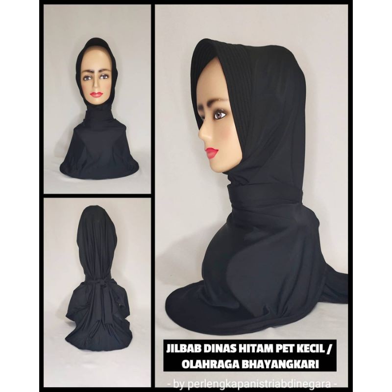 JILBAB DINAS HITAM / OLAHRAGA BHAYANGKARI