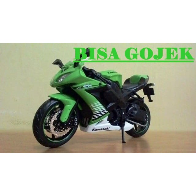 Diecast Motogp - Diecast Ducati - Diecast New Ray Vespa Diecast Miniatur Motor Sport Kawasaki Ninja