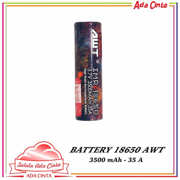 baterai AWT 3500mAh 35A  18650 clone