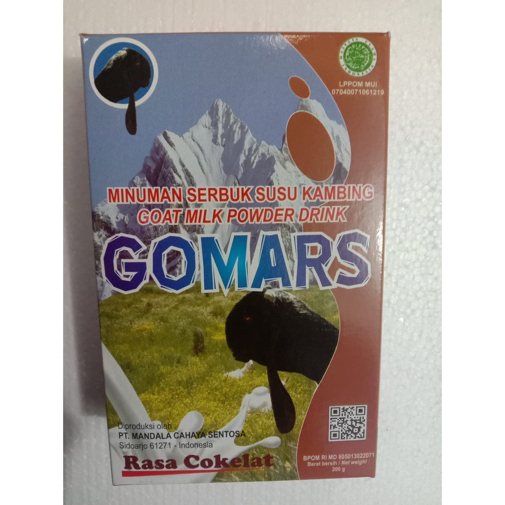 GOMARS box 200gram Susu Kambing Etawa Bubuk