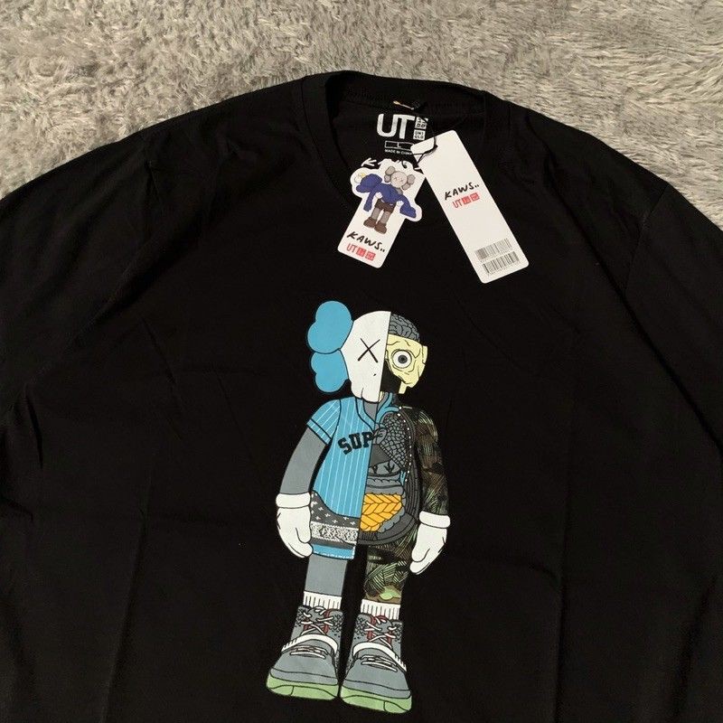 Kaos Tshirt Uniqlo X Kaws Anatomy Baseball Hight Quality