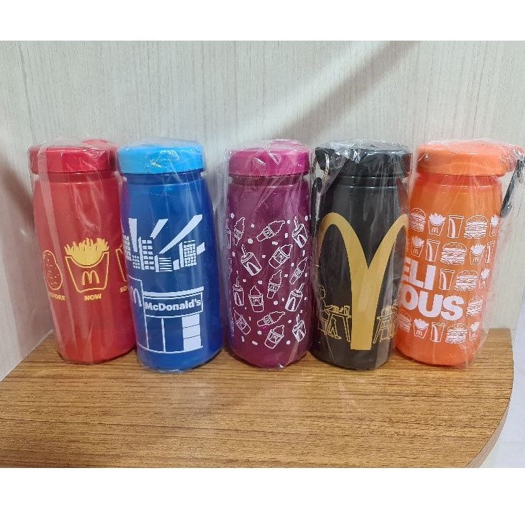 Botol Minum 500 ml Mcdonald mcd limited edition murah [ merah , biru , ungu , hitam , oranye ]q