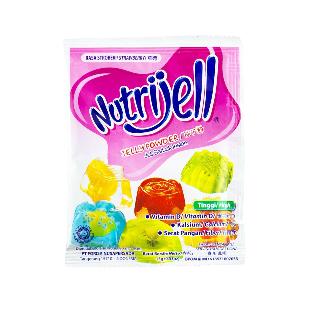 

Nutrijell Agar-Agar Strawberry 15gr Sch