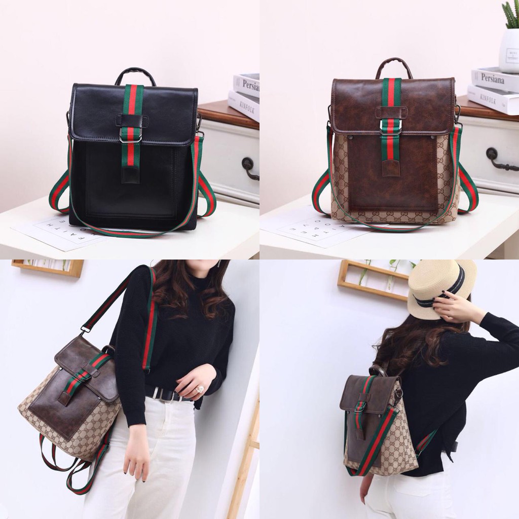 Ransel Gucci 6689  RANSEL IMPORT RANSEL WANITA RANSEL KULIT RANSEL SEKOLAH