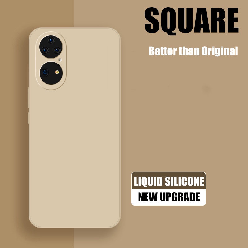 Soft Case Huawei P50 Pro Liquid Silikon Slim Skin Macaron Candy bludru