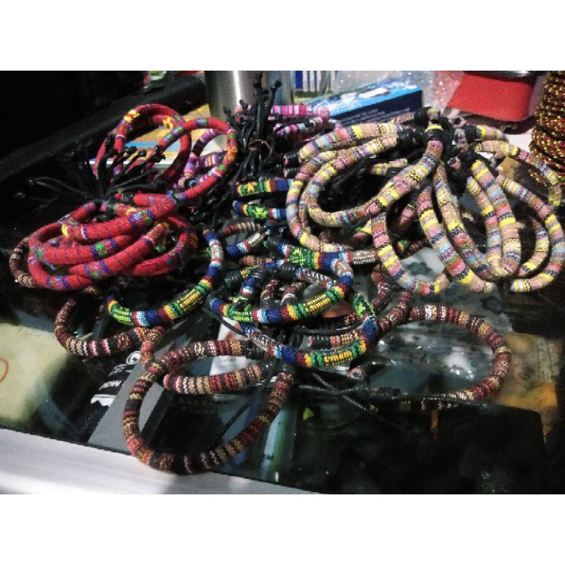 Gelang Etnik Kain Rajut Tenun Indian Lombok Pria Wanita Unisex