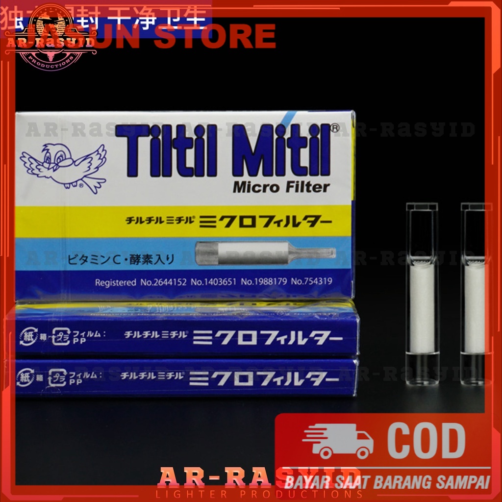 Pipa Rkk Tiltil Mitil Holder Slim Micro Filter Isi 10 BISA COD