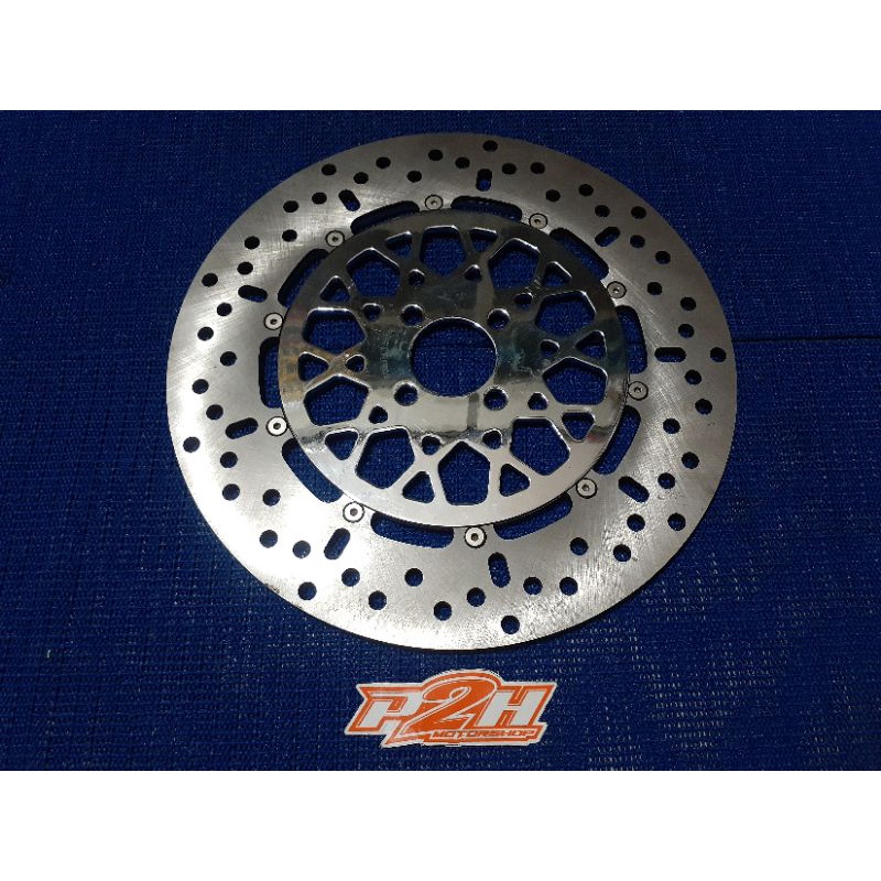 piringan cakram / disc brake Floating PSM CROOM 300mm satria 2tak hiu lumba / smash / shogun